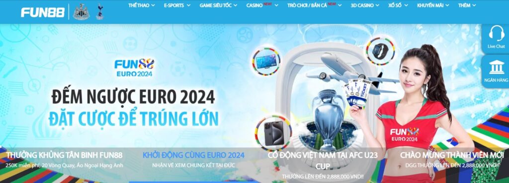 Khoi dong cung Euro 2024 nha cai Fun88